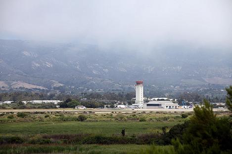 Wetlands surrounding the Santa Barbara airport